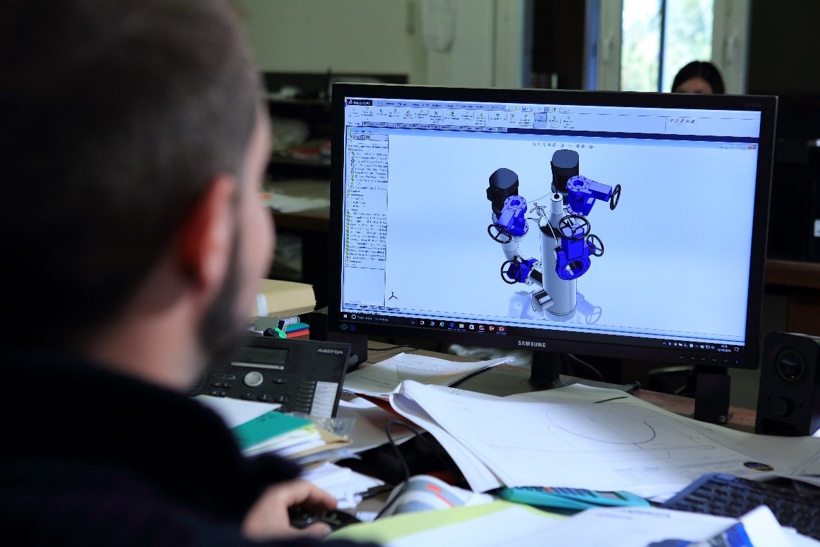 Conception 3D au bureau d'étude
